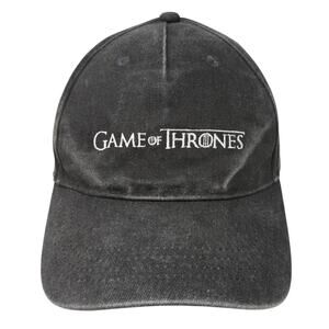 Game Of Thrones Slideback Baseball Cap Gray One Size Adjustable Embroidered
